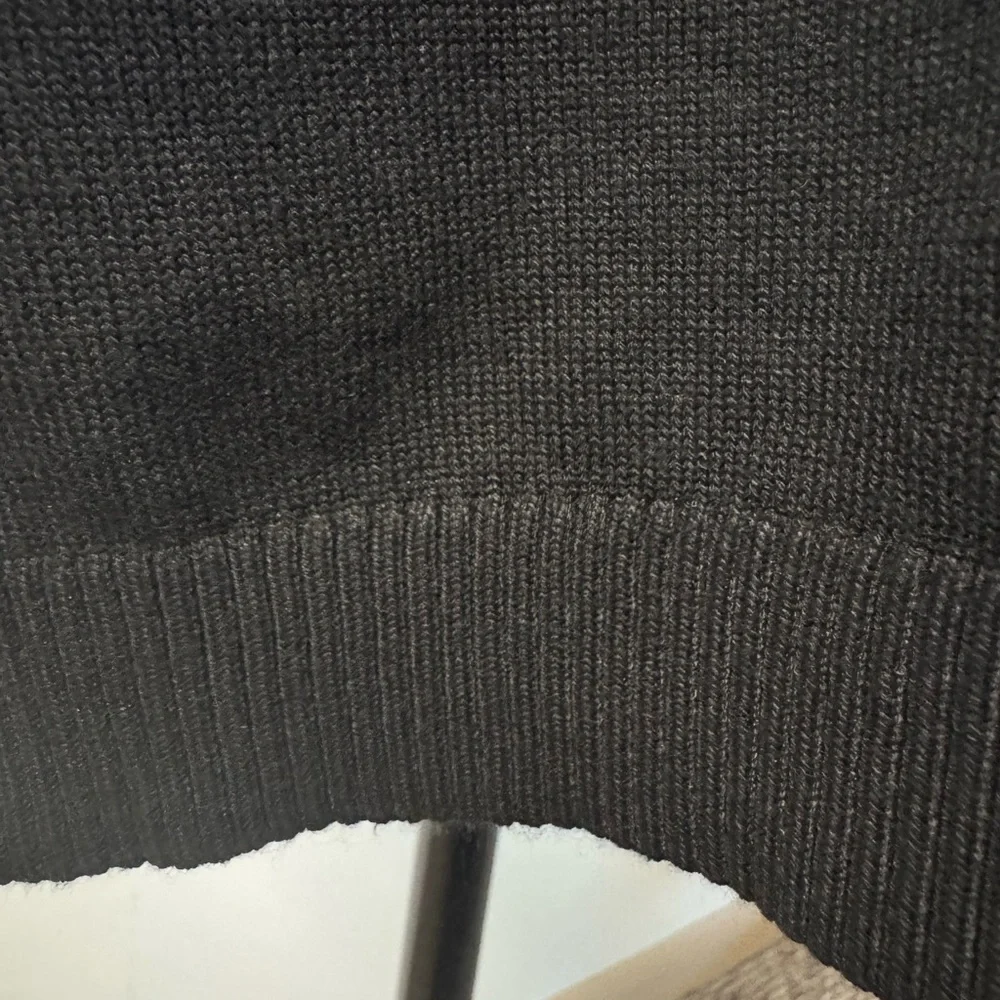 Sz M Love Scarlett black thin knit long sleeve open front cardigan. Embellished - Picture 6 of 12